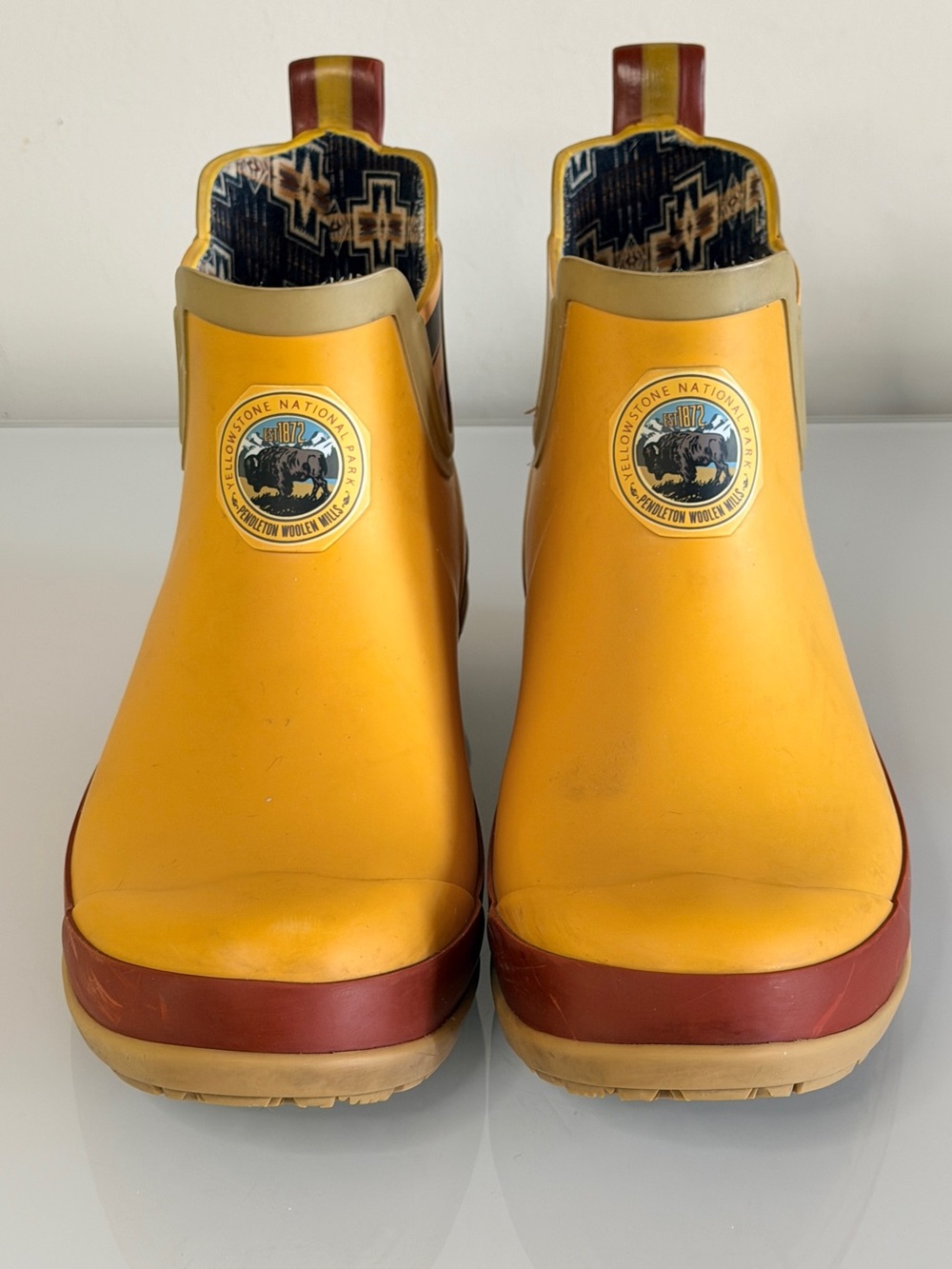 Pendleton Yellowstone National Park Rain Boots Women’s 10 Yellow - Picture 3 of 12